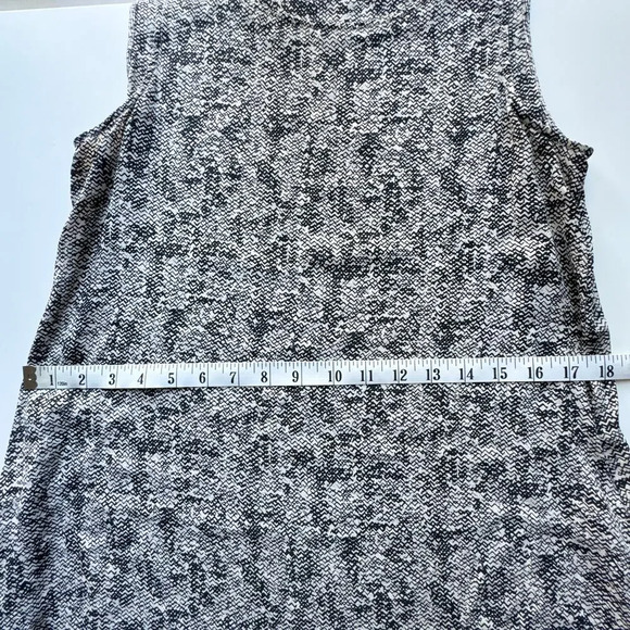 Eileen Fisher Silk Crepe De Chine Roadster Print Sleeveless Shift Dress XS - Picture 8 of 8